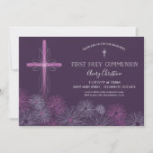 Invitation de la première sainte communion - Fille (Devant)