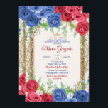 Invitation de la Princess Navy et de la Quinceaner<br><div class="desc">Invitation de la Princess Navy et de la Quinceanera de BourgogneMis Quince Anos,  15e anniversaire, </div>