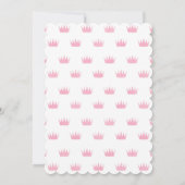 Invitation de la princesse Crown Pink (Dos)