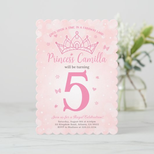 Invitation de la princesse Crown Pink (Debout devant)