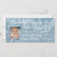 Invitation de la princesse Elsa congelée