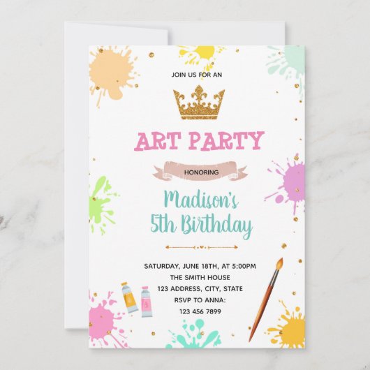 Invitation de la princesse royale (Devant)