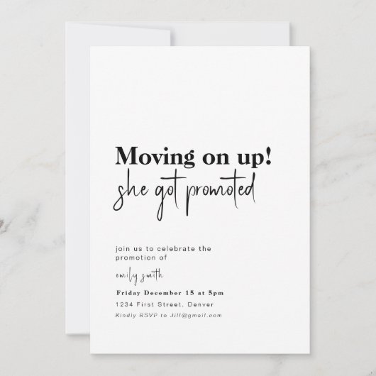 Invitation de la promotion (Devant)