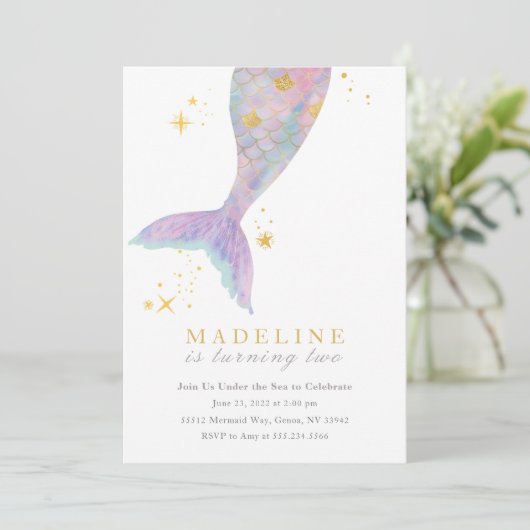 Invitation de la queue de sirène (Debout devant)