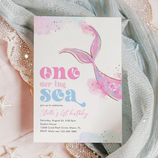 Invitation de la queue de sirène de mer