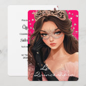Invitation de La Quinceanera (Devant / Derrière)