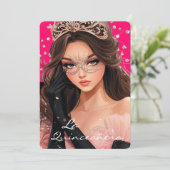 Invitation de La Quinceanera (Debout devant)