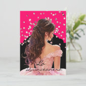 Invitation de La Quinceanera (Debout devant)