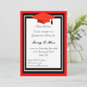 Invitation de la Red and Black Graduation Party (Debout devant)