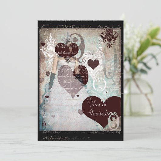 Invitation de la Reine des Coeurs (Debout devant)