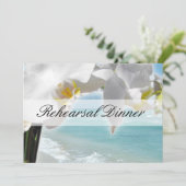 Invitation de la répétition Aqua/White Orchid Beac (Debout devant)