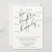 Invitation de la répétition de calligraphie noir b (Devant)