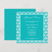 Invitation de la répétition de Damas (aqua) (Devant / Derrière)