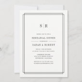 Invitation de la répétition de monogramme intempor (Devant)