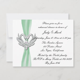 Invitation de la répétition des cygnes en argent d