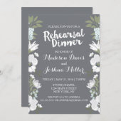 Invitation de la répétition des fleurs blanches mo (Devant / Derrière)