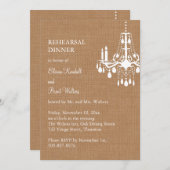 Invitation de la répétition du lustre Country Burl (Devant / Derrière)