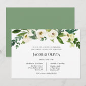 Invitation de la répétition du Mariage de fleurs b (Devant / Derrière)