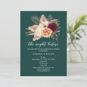 Invitation de la répétition florale Emerald (Debout devant)