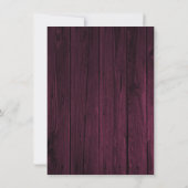 Invitation de la répétition Magenta Bois (Dos)