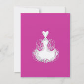 Invitation de la répétition Mariage de la robe bla (Dos)