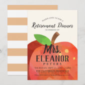 Invitation de la retraite Apple du professeur (Devant / Derrière)