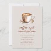 Invitation de la réunion d'affaires café et conver (Devant)