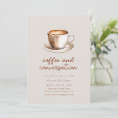 Invitation de la réunion d'affaires café et conver (Debout devant)