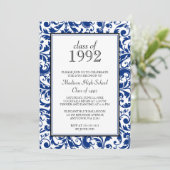 Invitation de la Réunion de classe de damassé de (Debout devant)