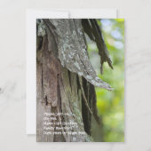 Invitation de la Réunion de famille de forêt (Dos)