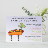 Invitation de la Réunion de famille de hot dogs, (Debout devant)