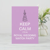 Invitation de la Royal Mariage Watch Party (Debout devant)