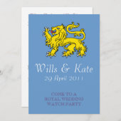 Invitation de la Royal Mariage Watch Party (Blue) (Devant / Derrière)