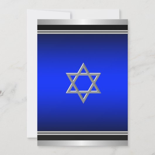 Invitation de la Royal Navy Blue Bar Mitzvah (Devant)