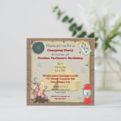 Invitation de la Rustic Camping Party (Debout devant)