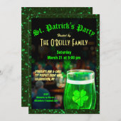 Invitation de la Saint Patrick (Devant / Derrière)
