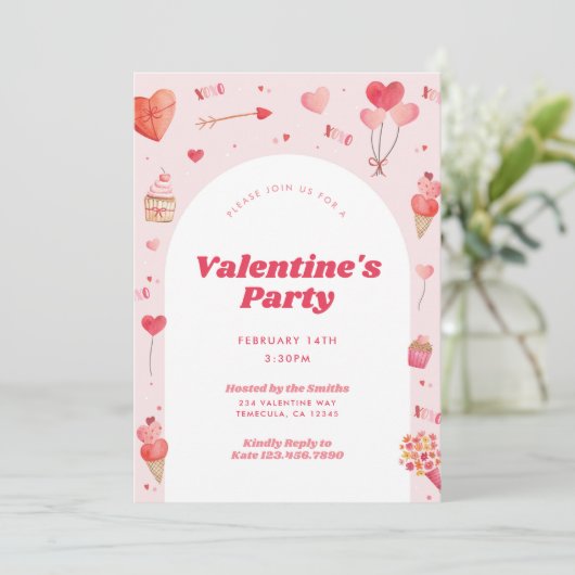 Invitation de la Saint Valentin (Debout devant)