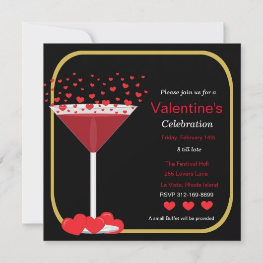 Invitation de la Saint Valentin (Devant)