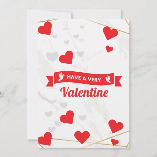 Invitation de la Saint Valentin (Dos)