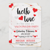 Invitation de la Saint Valentin (Devant / Derrière)