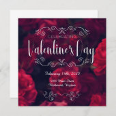 Invitation de la Saint Valentin (Devant / Derrière)