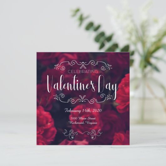 Invitation de la Saint Valentin (Debout devant)