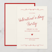 Invitation de la Saint Valentin (Devant / Derrière)