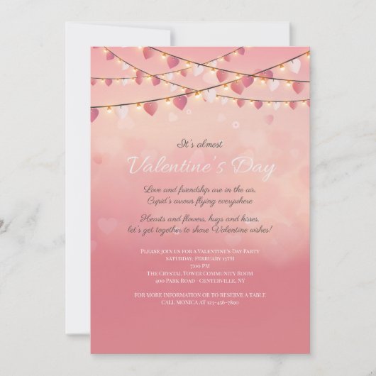 Invitation de la Saint Valentin (Devant)