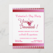 Invitation de la Saint Valentin (Devant / Derrière)