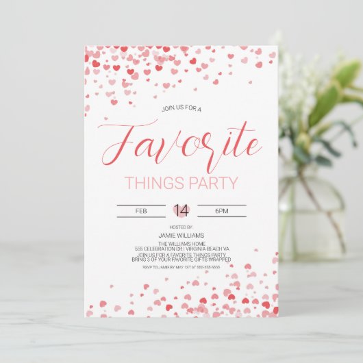 Invitation de la Saint Valentin (Debout devant)