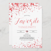 Invitation de la Saint Valentin (Devant / Derrière)