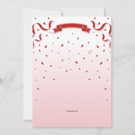 Invitation de la Saint Valentin (Dos)