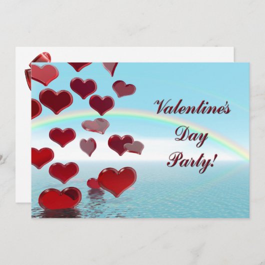 Invitation de la Saint Valentin (Devant / Derrière)