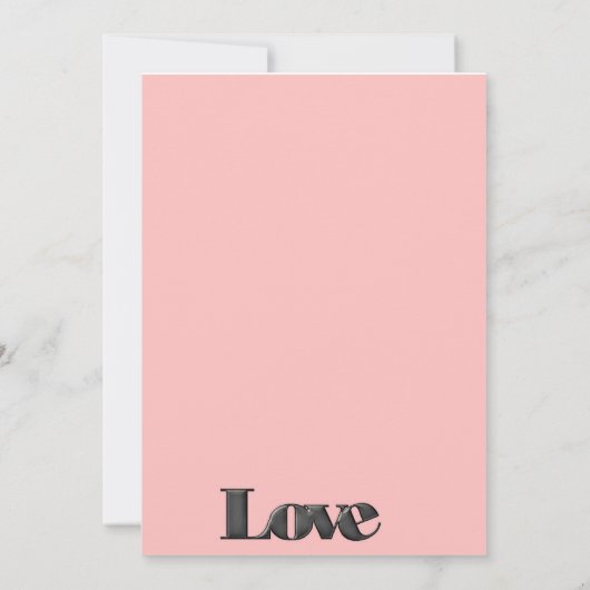 Invitation de la Saint Valentin (Dos)